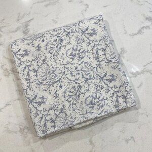 Vintage Simply Shabby Chic Pillow Case Indigo Batik 34x20 Standard Cotton